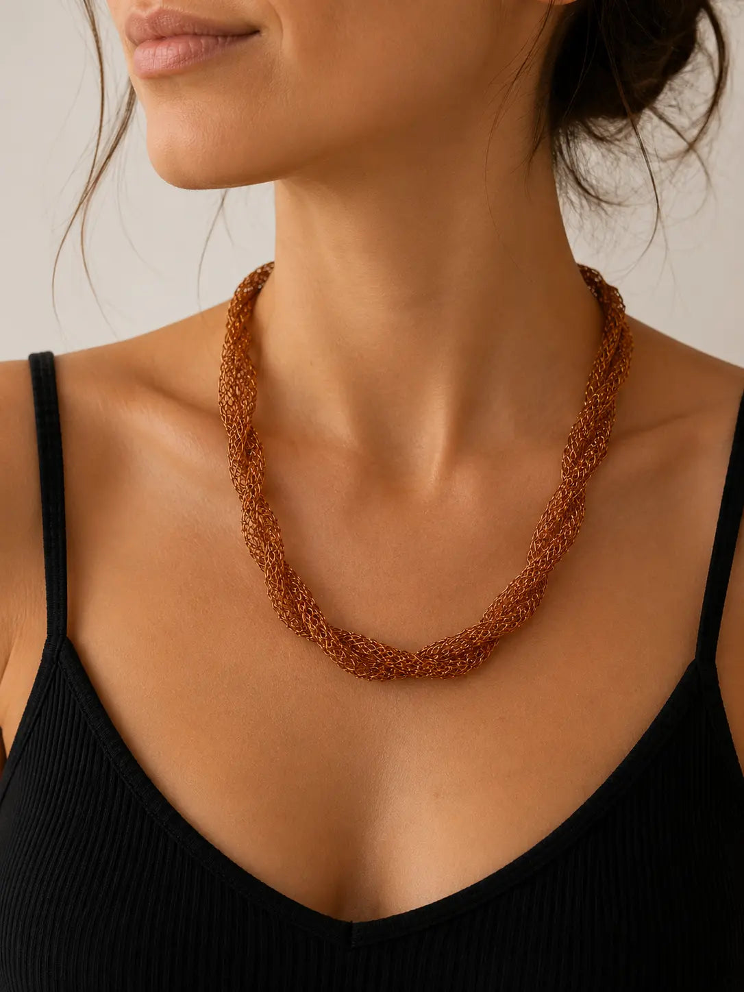 Collar trenzado Ely