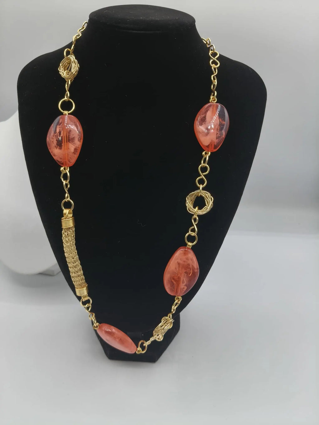 Collar Largo Coral